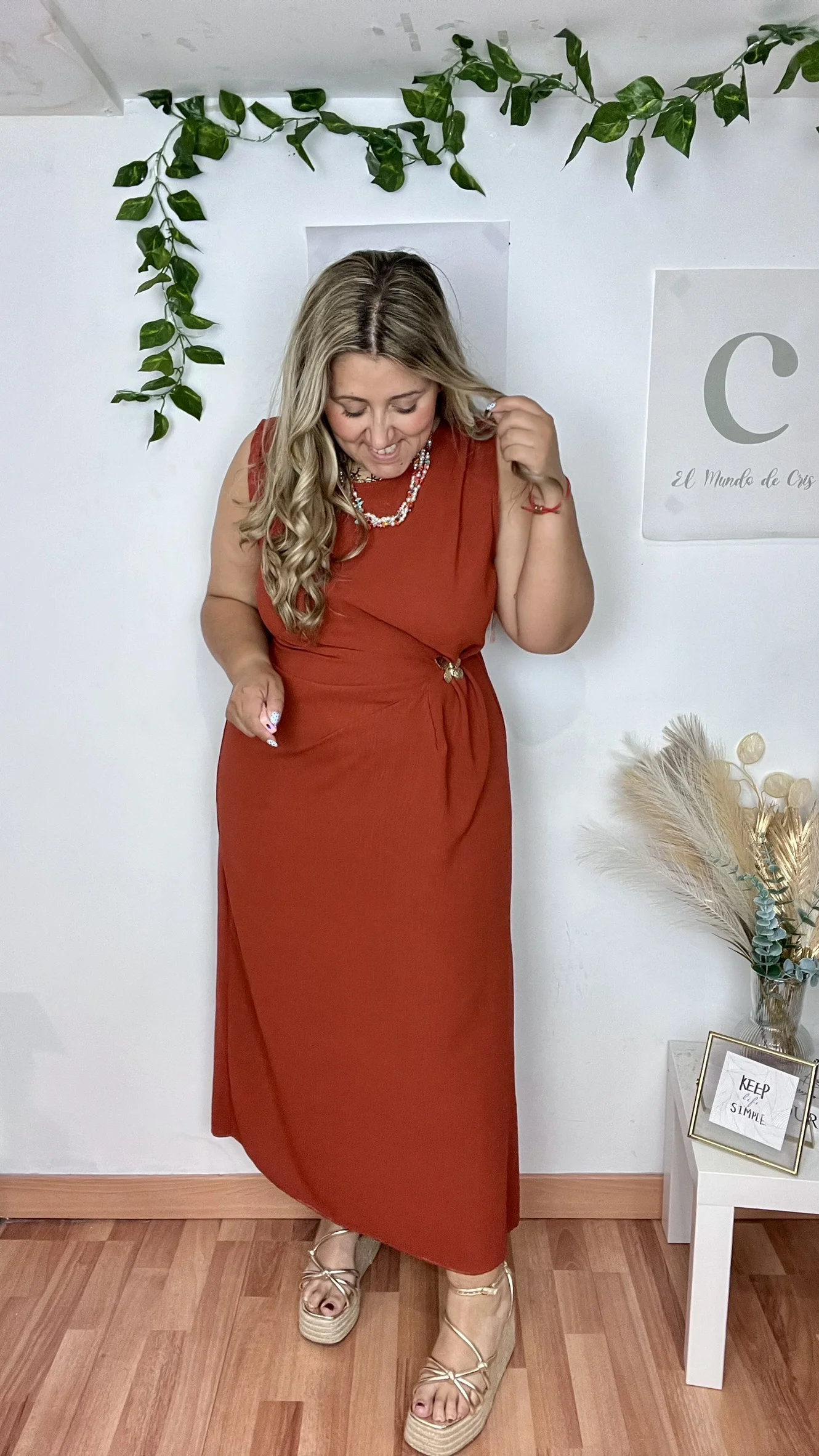 Vestido Mariposa Teja